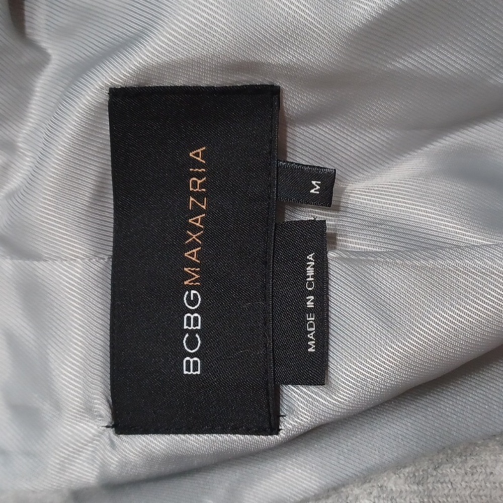 BCBG Maxazria light gray wool blazer/ size Medium - Picture 3 of 6